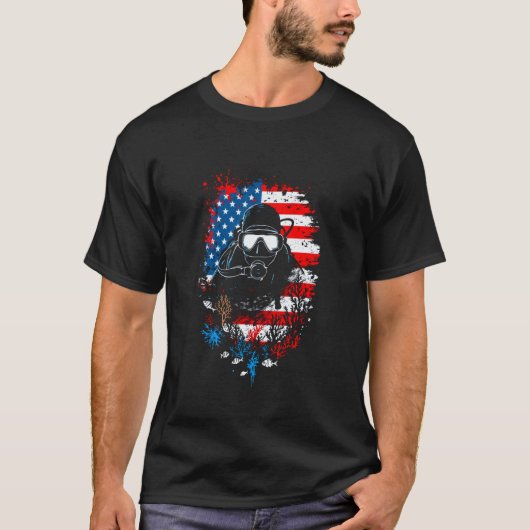 Duiker Amerikaanse Vlag T-shirt (Voorkant)
