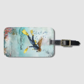 Duiker Duikt onder water Bagagelabel (Voorkant (horizontaal))