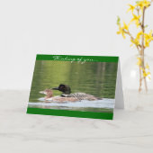 Duiker en baby - het denken aan u kaart (Gele Bloem)