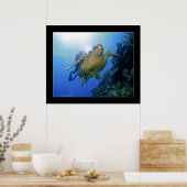 Duiker en schildpad in Belize Poster (Keuken)