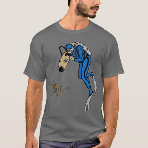 duiker fotografeert een octopus URM T-shirt