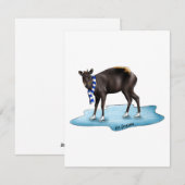 Duiker - kerstkaart (Voorkant / Achterkant)