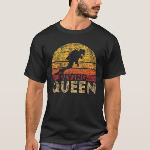Duiker Liefde Humor Vintage Zonsondergang Duiken K T-shirt