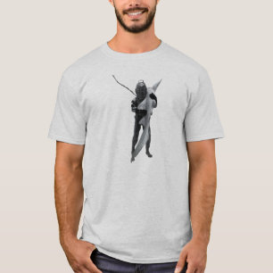  duiker met duikhelm die een haai draagt t-shirt