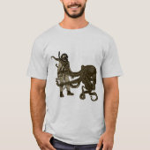 duiker met duikhelm en octopus t-shirt (Voorkant)