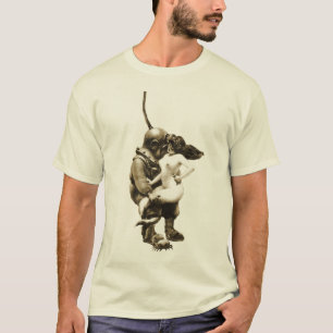  duiker met duikhelm en zeemeermin t-shirt