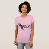  Duiker met Duikhelm Vecht tegen een Haai T-shirt (Voorkant volledig)