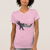  Duiker met Duikhelm Vecht tegen een Haai T-shirt (Voorkant)