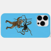 duiker met een mes en een octopus Case-Mate iPhone case (Achterkant (horizontaal))