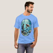  duiker met een zeemeermin URM T-shirt (Voorkant volledig)