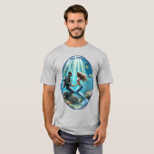duiker met een zeemeermin URM T-shirt (Voorkant volledig)
