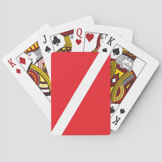 Duiker omlaag Vlag speelkaarten (Achterkant)