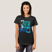 Duiker Retro Duikbril Duikpak T-shirt (Voorkant volledig)
