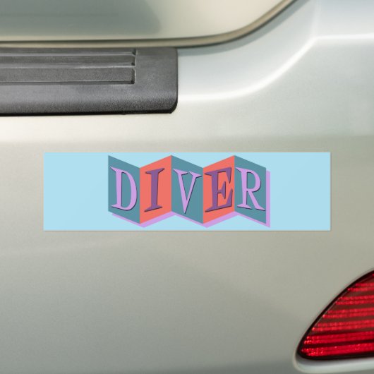 Duiker (retro sign) bumpersticker (Op auto)