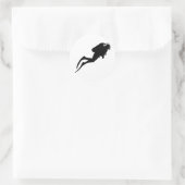 duiker ronde sticker (Tas)