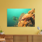 duiker & Schorpioenvis Scorpanopsis Canvas Afdruk (Insitu (Woonkamer))