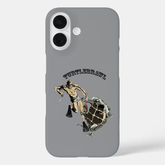 duiker vecht met een schildpad over een kreeft UR Case-Mate iPhone Case (Achterkant)