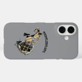 duiker vecht met een schildpad over een kreeft UR Case-Mate iPhone Case (Achterkant (horizontaal))