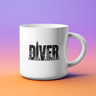 Duiker Vet Lettertype Ontwerp Espresso Kop