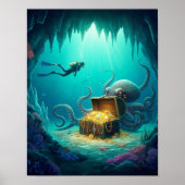 Duiker vindt een beschermde schat poster (Voorkant)