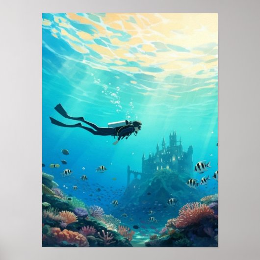 Duiker vindt een kasteel poster (Voorkant)