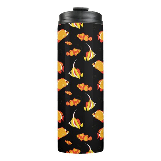 Duiker Vissen Patroon Thermosbeker (Voorkant)