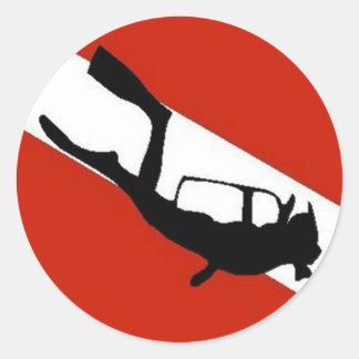 Duiker Vlag 2 Ronde Sticker