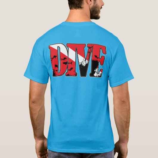 Duiker Wrak Schip T-shirt (Achterkant)