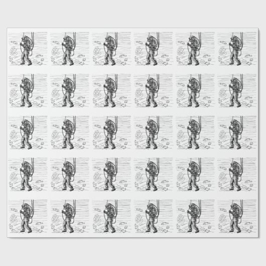  duiker - zeeduikpak cadeaupapier (Vlak)