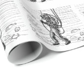  duiker - zeeduikpak cadeaupapier (Rol Hoek)