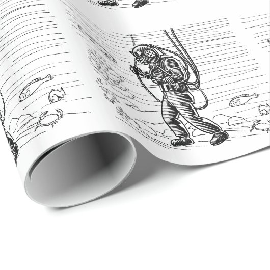 duiker - zeeduikpak cadeaupapier (Rol Hoek)