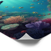 Duiker ziet een zee wezen poster (Hoek)