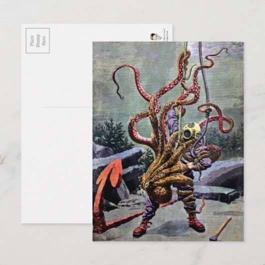  duikerbestrijding briefkaart (Voorkant / Achterkant)