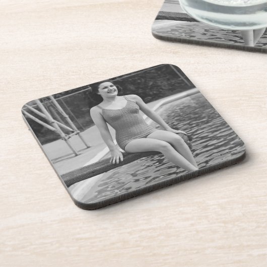 Duikerbord Bier Onderzetter (Linkerzijde)