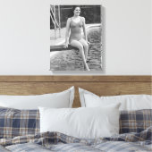 Duikerbord Canvas Afdruk (Insitu (Slaapkamer))