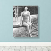 Duikerbord Canvas Afdruk (Insitu (Houten vloer))