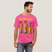 Duikers Dieet Whiskey Lover Scuba Diver Kleding Le T-shirt (Voorkant volledig)