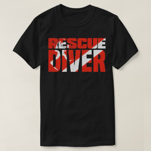 Duikers gecertificeerde reddingsduiker 2 t-shirt (Design voorkant)