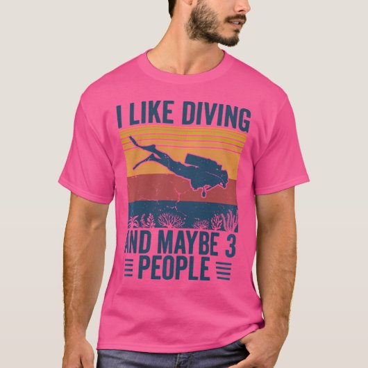 Duikers Grappig Scuba Duiken T-shirt (Voorkant)