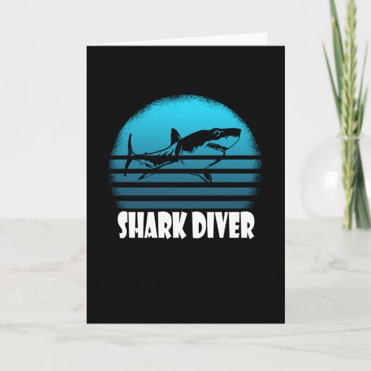 Duikers naar Shark Diver Kaart (Voorkant)