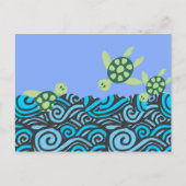 Duikerschildpadden Briefkaart (Voorkant)