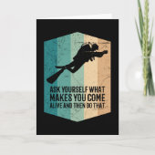 Duikerspreuken Duiker Kleding Duikinstructeur Kaart (Voorkant)