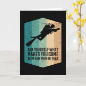 Duikerspreuken Duiker Kleding Duikinstructeur Kaart (Gele Bloem)