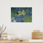 Duikerturfstof Poster (Keuken)