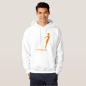 Duikfiguur - Oranje Hoodie (Voorkant volledig)
