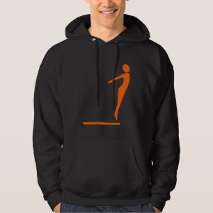 Duikfiguur - Oranje Hoodie