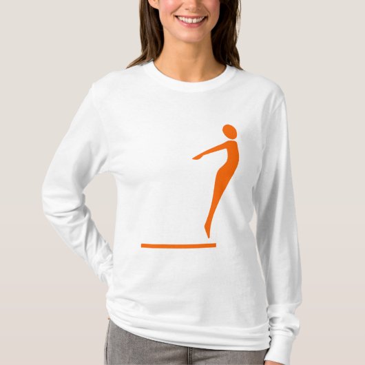 Duikfiguur - Oranje T-shirt (Voorkant)