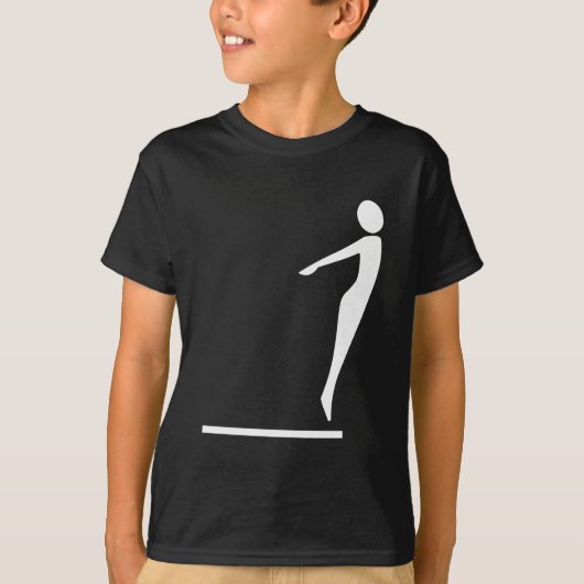 Duikfiguur - Wit T-shirt (Voorkant)