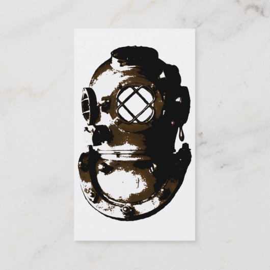  duikhelm scuba strand oceaan uniek plezier visitekaartje (Achterkant)