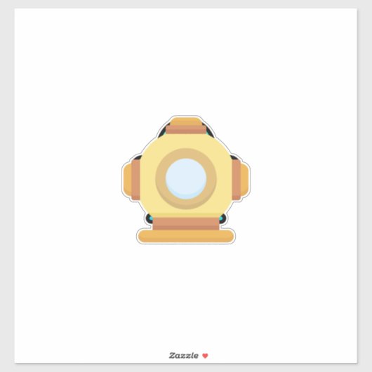 Duikhelm Sticker (Vel)